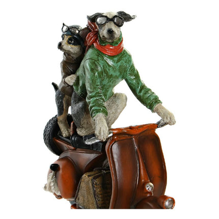 Deko-Figur DKD Home Decor Harz Bunt Hund 23 x 10 x 23 cm