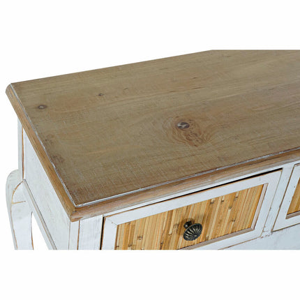 Konsole DKD Home Decor Tanne natürlich Holz Weiß 120 x 38 x 83 cm
