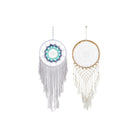 Traumfänger DKD Home Decor Baumwolle Weiß Celeste Rattan Boho (33 x 2 x 100 cm) (2 Stück)