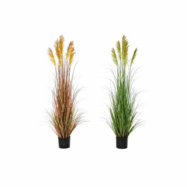 Dekorationspflanze DKD Home Decor 20 x 20 x 152 cm Rot Orange grün Gelb PVC (2 Stück)