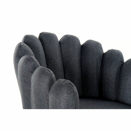 Sessel DKD Home Decor 8424001819751 Blau Metall Polyester (67 x 64 x 77 cm)