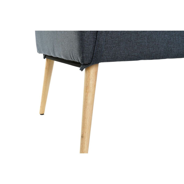 Sitzplatz DKD Home Decor Blau Polyester Holz MDF (184 x 76 x 62 cm)