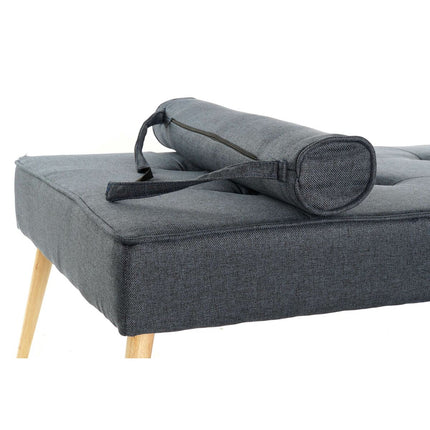 Sitzplatz DKD Home Decor Blau Polyester Holz MDF (184 x 76 x 62 cm)