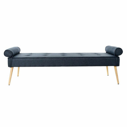 Sitzplatz DKD Home Decor Blau Polyester Holz MDF (184 x 76 x 62 cm)