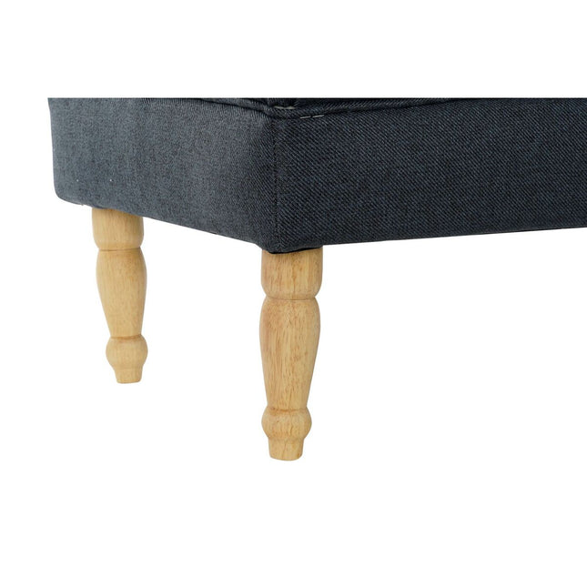 Barhocker DKD Home Decor   natürlich Blau Polyester Kautschukholz (158 x 50 x 42 cm)