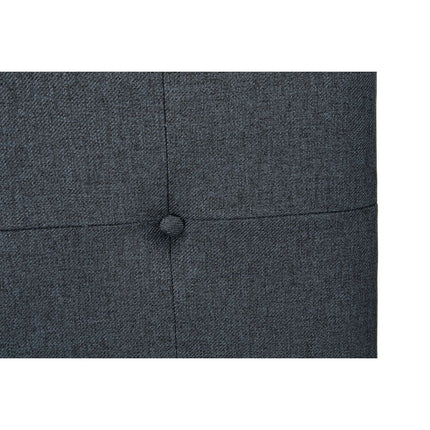 Kopfende des Betts DKD Home Decor Blau Polyester Holz MDF (159 x 8 x 119 cm)