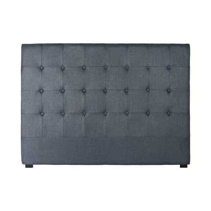 Kopfende des Betts DKD Home Decor Blau Polyester Holz MDF (159 x 8 x 119 cm)