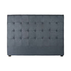 Kopfende des Betts DKD Home Decor Blau Polyester Holz MDF (159 x 8 x 119 cm)