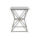 Beistelltisch DKD Home Decor 8424001820344 45 x 45 x 55,5 cm Kristall Schwarz Gold Metall