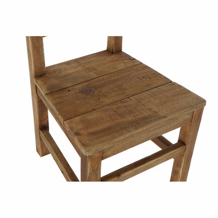 Esszimmerstuhl DKD Home Decor Braun Recyceltes Holz Kiefer (48,5 x 51 x 89 cm)