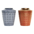 Vase DKD Home Decor 8424001822065 Rot Blau Gold Harz 17 x 17 x 20 cm Orientalisch (2 Stück)