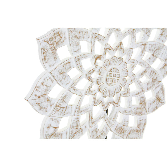 Deko-Figur DKD Home Decor 40 x 9 x 47 cm 40 x 9 x 45 cm Braun Weiß Mandala
