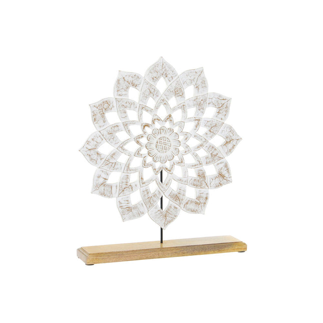 Deko-Figur DKD Home Decor 40 x 9 x 47 cm 40 x 9 x 45 cm Braun Weiß Mandala