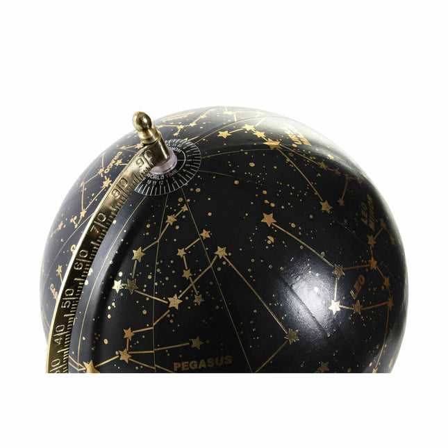 Terraqueo-Globus DKD Home Decor 20 x 20 x 33 cm Schwarz Gold Braun Kolonial