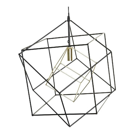 Deckenlampe DKD Home Decor 8424001823604 Schwarz Gold Metall 220 V 25 W Moderne (52 x 52 x 53 cm)