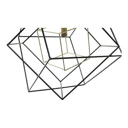 Deckenlampe DKD Home Decor 8424001823604 Schwarz Gold Metall 220 V 25 W Moderne (52 x 52 x 53 cm)