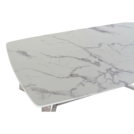 Beistelltisch DKD Home Decor Marmor Stahl (127 x 70 x 43 cm)