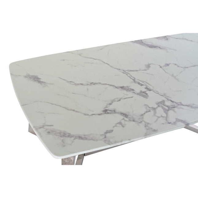 Beistelltisch DKD Home Decor Marmor Stahl (127 x 70 x 43 cm)