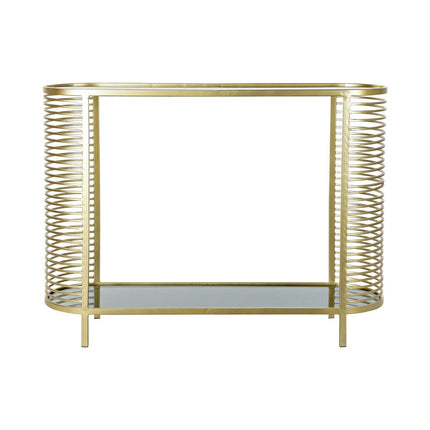 Konsole DKD Home Decor Kristall Gold Metall (106,5 x 31 x 79,5 cm)