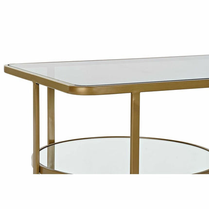 Couchtisch DKD Home Decor Kristall Metall (90 x 50 x 35 cm)