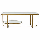 Couchtisch DKD Home Decor Kristall Metall (90 x 50 x 35 cm)