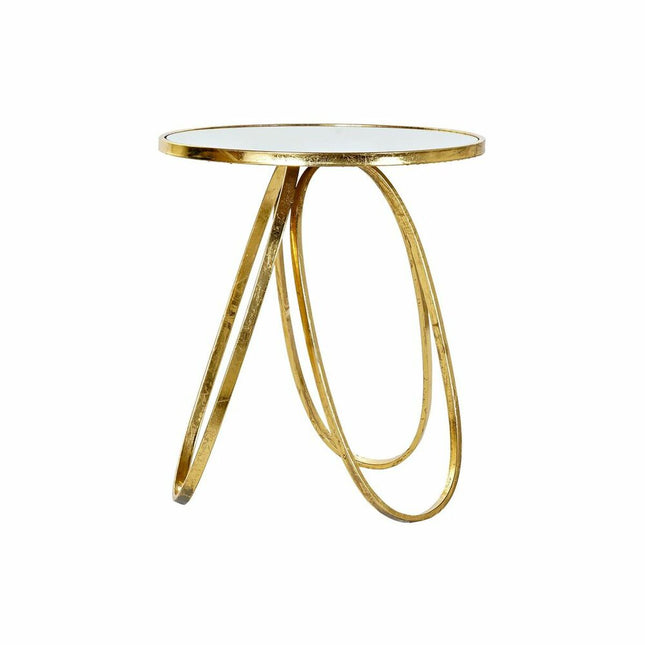 Beistelltisch DKD Home Decor Spiegel Gold Metall (50 x 50 x 56,5 cm)