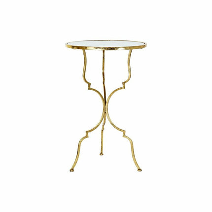 Beistelltisch DKD Home Decor Spiegel Gold Metall (41 x 41 x 64 cm)
