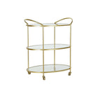 Tevogn DKD Home Decor Kristall Gold Metall (69 x 45,5 x 76 cm)