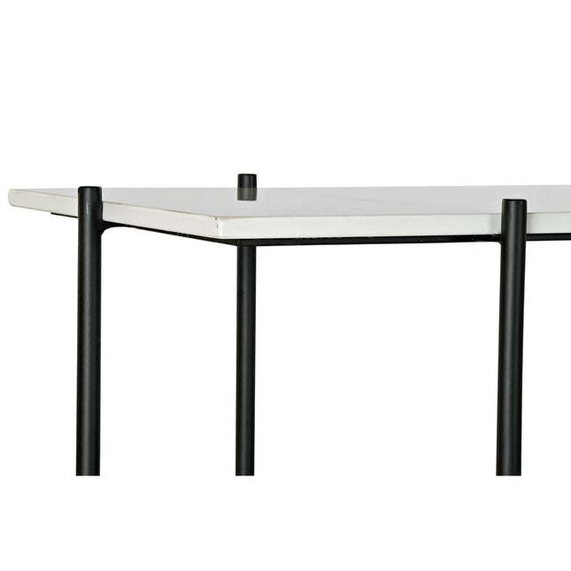 Konsole DKD Home Decor Schwarz Metall Weiß Marmor Moderne (120 x 40 x 80 cm)