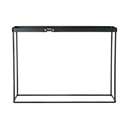 Konsole DKD Home Decor 107,5 x 32,5 x 80,5 cm Kristall Schwarz Metall
