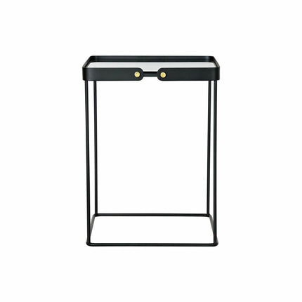 2nd-Set Tischchen DKD Home Decor Kristall Schwarz Gold Metall (42 x 42 x 56 cm)