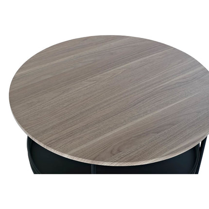 Esstisch DKD Home Decor 8424001826049 Schwarz Bunt natürlich Holz Metall 75 x 75 x 40,5 cm