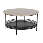 Esstisch DKD Home Decor 8424001826049 Schwarz Bunt natürlich Holz Metall 75 x 75 x 40,5 cm