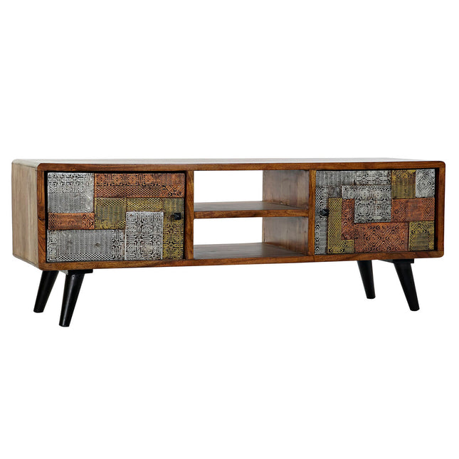 TV-Möbel DKD Home Decor Braun Kupfer Gold Silberfarben Metall Akazienholz 148 x 45 x 55 cm