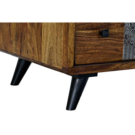 Schubladenschrank DKD Home Decor Braun Kupfer Gold Silberfarben Metall Akazienholz Moderne 87 x 47 x 101 cm