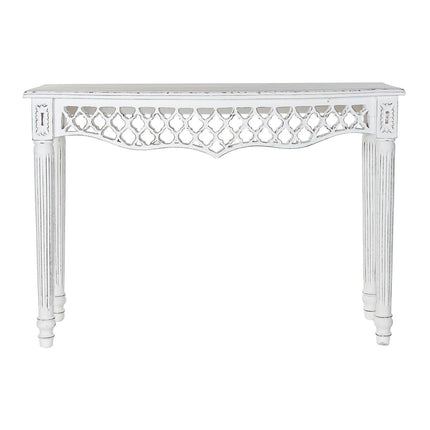 Konsole DKD Home Decor Weiß Mango-Holz (108 x 38 x 77 cm)