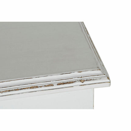 Anrichte DKD Home Decor Weiß Spiegel Mango-Holz (122 x 39 x 77 cm)