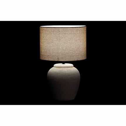 Tischlampe DKD Home Decor 28 x 28 x 44 cm Porzellan Grau Creme 220 V 50 W (2 Stück)