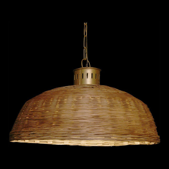 Deckenlampe DKD Home Decor 74 x 74 x 47 cm Gold Metall Braun korb 220 V 50 W