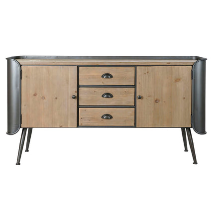 TV-Möbel DKD Home Decor 144 x 47 x 76 cm natürlich Grau Metall