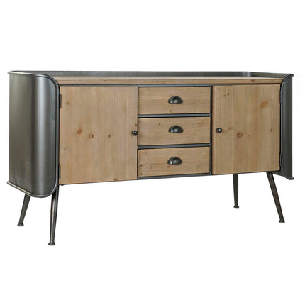 TV-Möbel DKD Home Decor 144 x 47 x 76 cm natürlich Grau Metall
