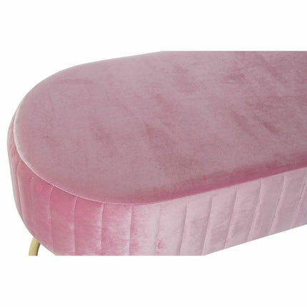 Hocker DKD Home Decor GTY-IG Rosa Gold Metall (90 x 50 x 45 cm)