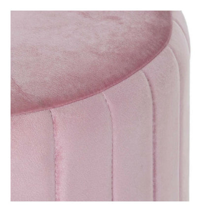 Fußstütze DKD Home Decor 8424001829828 44 x 44 x 46 cm Rosa Gold Metall Samt Velvet