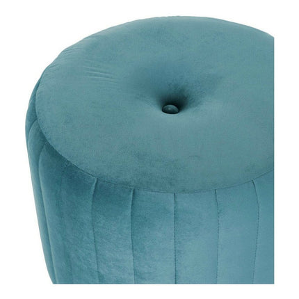 Fußstütze DKD Home Decor 8424001829835 Blau Gold Metall Samt Moderne Velvet (44 x 44 x 46 cm)