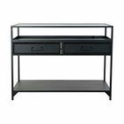 Konsole DKD Home Decor Schwarz Metall Kristall (100 x 40 x 76 cm)