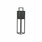 Kerzenschale DKD Home Decor Schwarz Metall Kristall (20 x 20 x 82 cm)