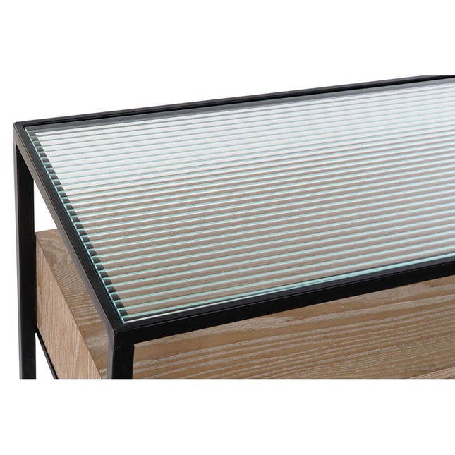 Konsole DKD Home Decor Schwarz Holz Metall (100 x 38 x 80 cm)