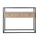 Konsole DKD Home Decor Schwarz Holz Metall (100 x 38 x 80 cm)