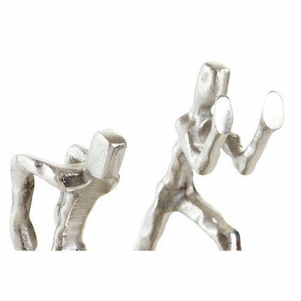 Bogstøtte DKD Home Decor 16 x 8,4 x 15 cm Aluminium Moderne Männer