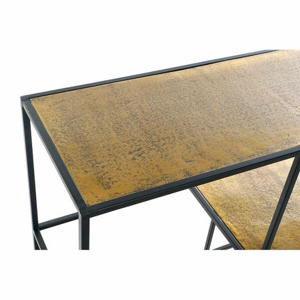 Regal DKD Home Decor Schwarz Gold Aluminium (140 x 30 x 85 cm)